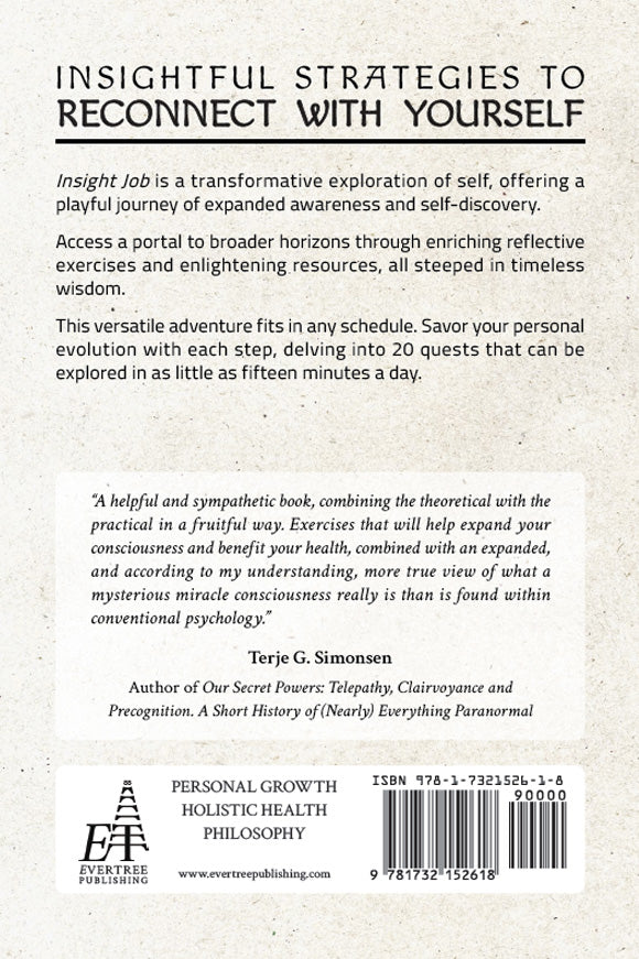 Hardcover - Insight Job: 20 Quests for your Journey Within