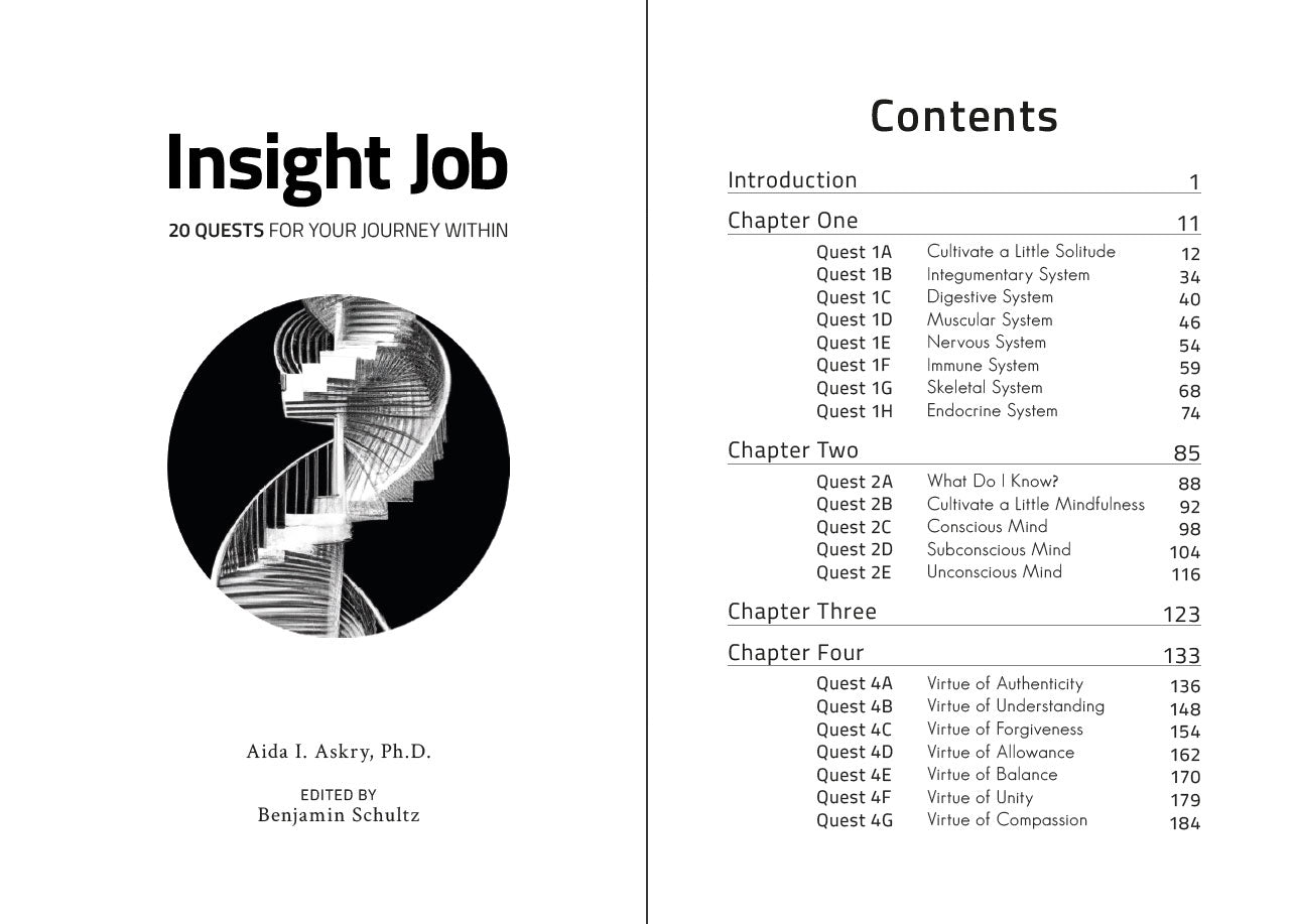 Hardcover - Insight Job: 20 Quests for your Journey Within