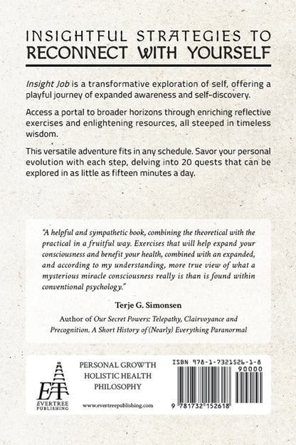 Hardcover - Insight Job: 20 Quests for your Journey Within